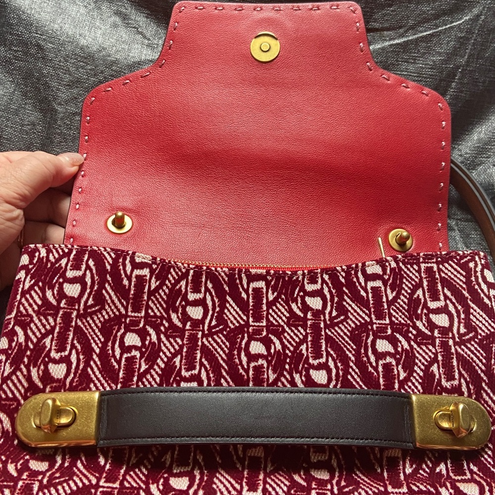 Coach 1941 Collection Swagger Chain Print Crossbody EUC - Picture 7 of 15